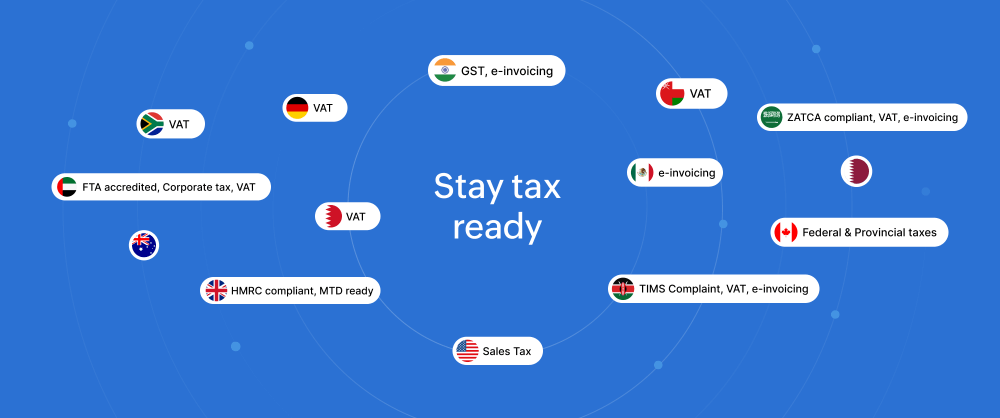 Zoho Books for tracking tax