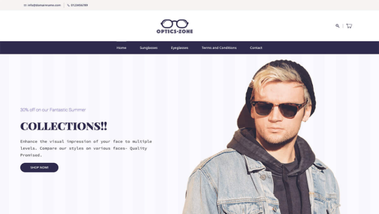 Optic Zone | Ecommerce store theme